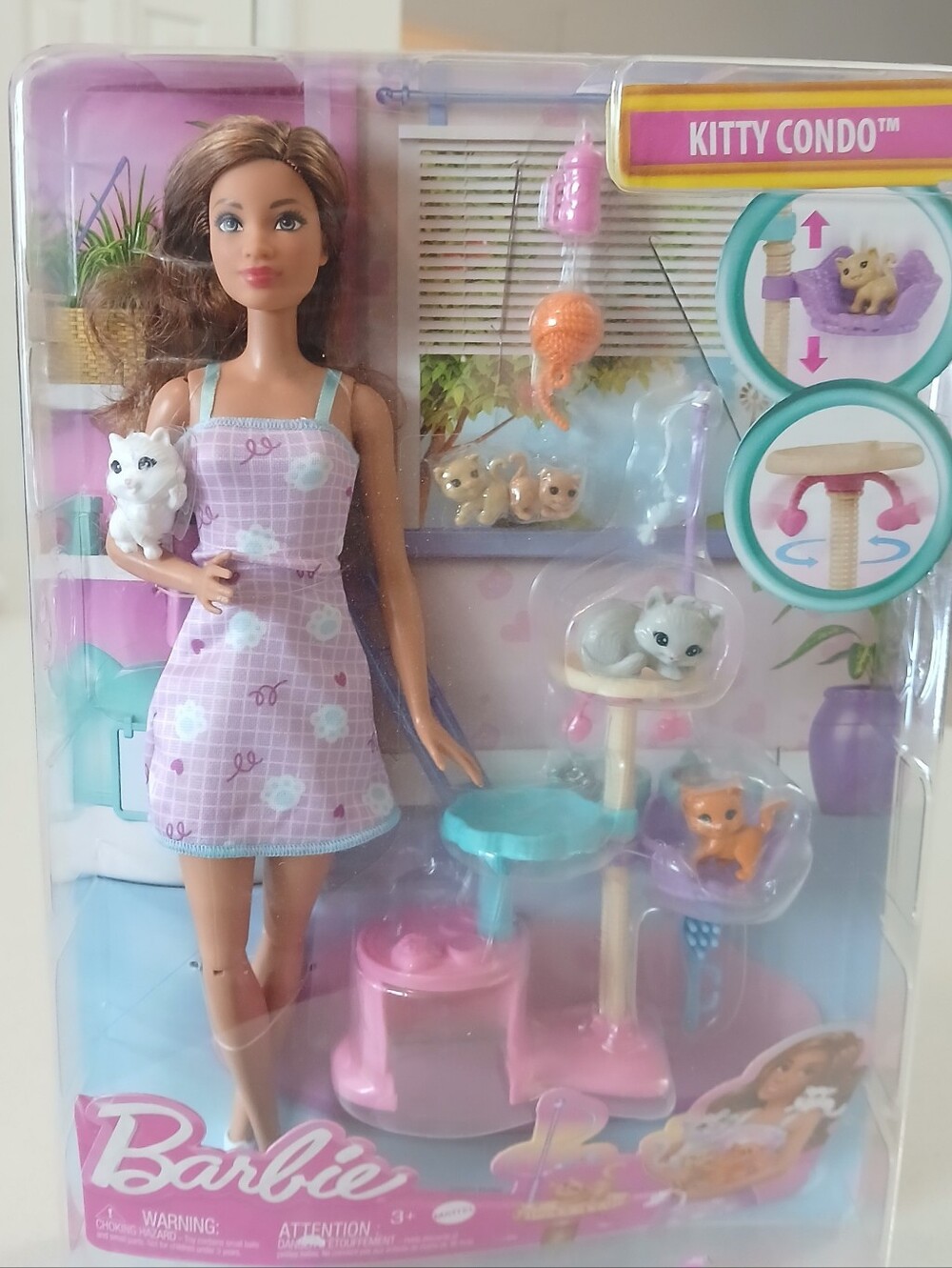 Barbie Kitty Condo Fashion Doll with Kittens Playset
